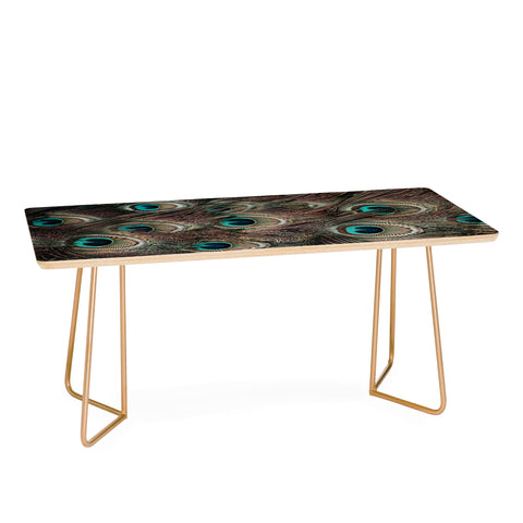 Ingrid Beddoes peacock feathers III Coffee Table