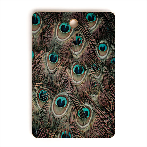 Ingrid Beddoes peacock feathers III Cutting Board Rectangle