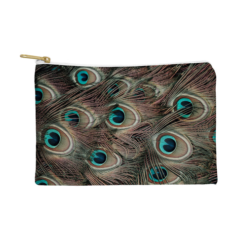 Ingrid Beddoes peacock feathers III Pouch