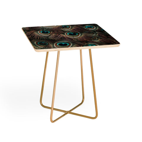 Ingrid Beddoes peacock feathers III Side Table