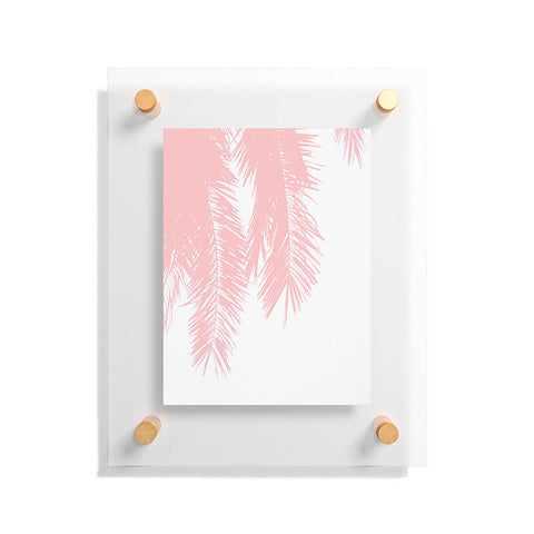 Ingrid Beddoes Pink chiffon palm Floating Acrylic Print