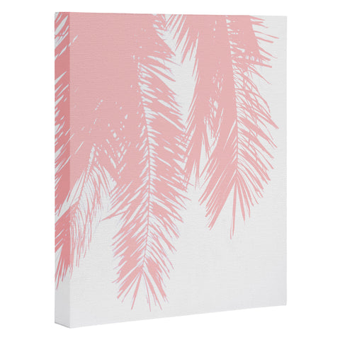 Ingrid Beddoes Pink chiffon palm Art Canvas