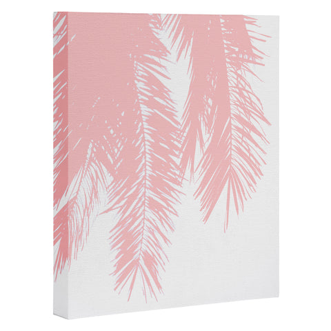 Ingrid Beddoes Pink chiffon palm Art Canvas