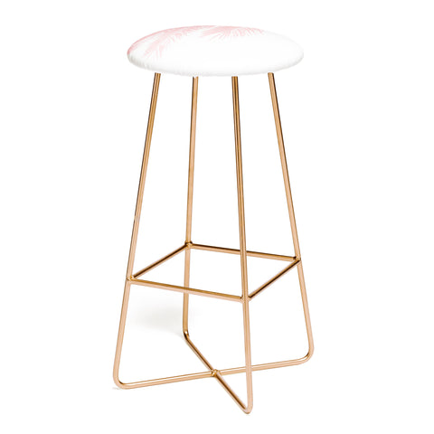 Ingrid Beddoes Pink chiffon palm Bar Stool