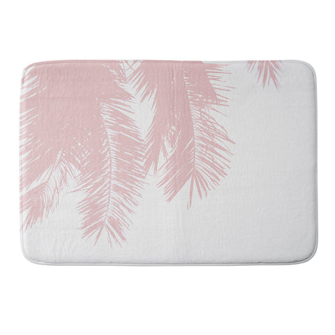 Ingrid Beddoes Pink chiffon palm Memory Foam Bath Mat