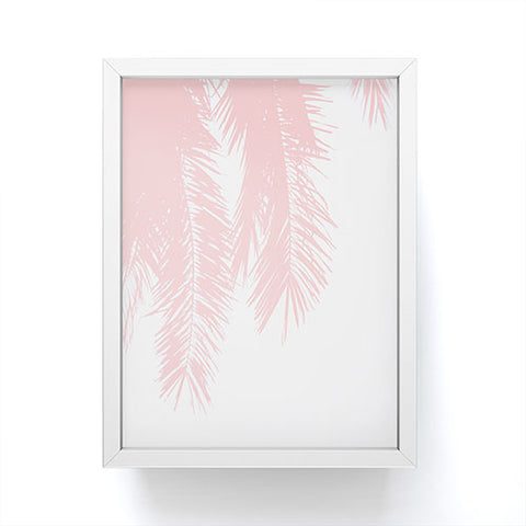 Ingrid Beddoes Pink chiffon palm Framed Mini Art Print