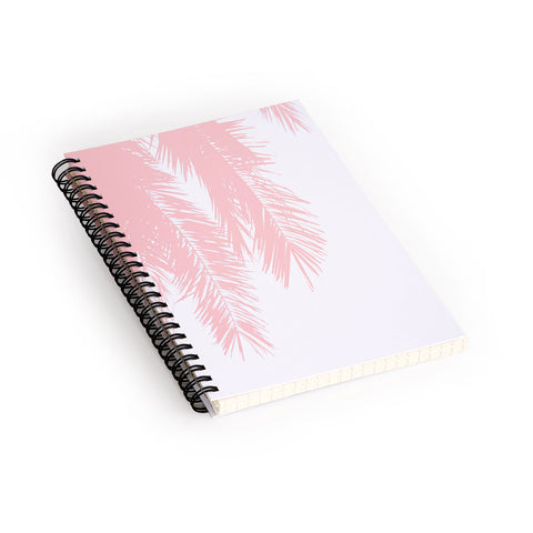 Ingrid Beddoes Pink chiffon palm Spiral Notebook