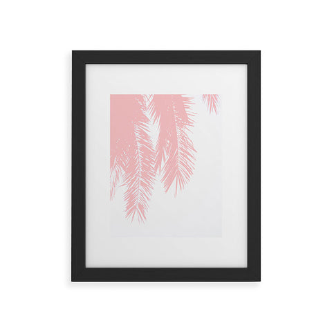 Ingrid Beddoes Pink chiffon palm Framed Art Print