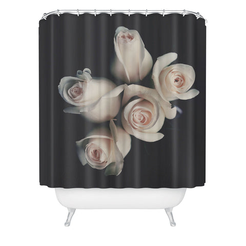 Ingrid Beddoes Pink Ivory Rose Bouquet Shower Curtain