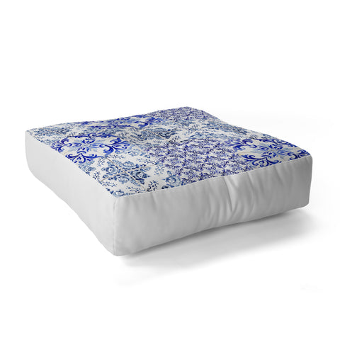 Ingrid Beddoes Portuguese Azulejos Floor Pillow Square