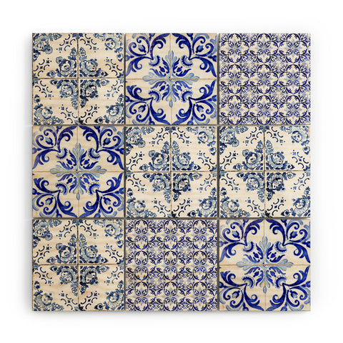 Ingrid Beddoes Portuguese Azulejos Wood Wall Mural