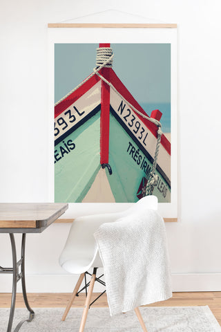 Ingrid Beddoes Portuguese fishing boat Art Print And Hanger