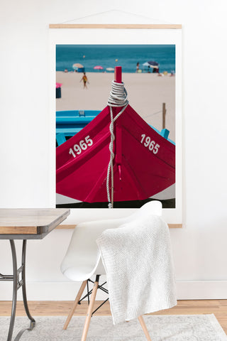 Ingrid Beddoes Portuguese fishing boat II Art Print And Hanger