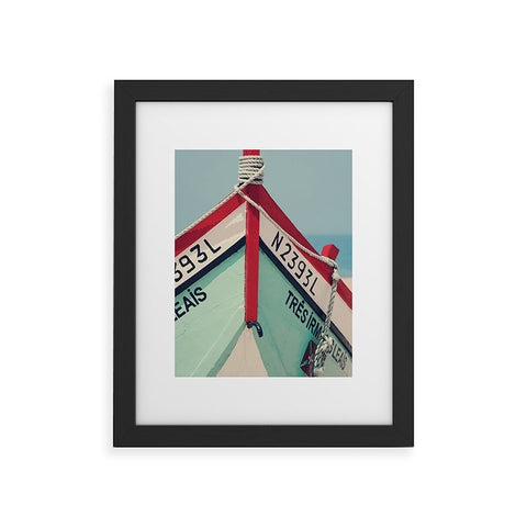 Ingrid Beddoes Portuguese fishing boat Framed Art Print