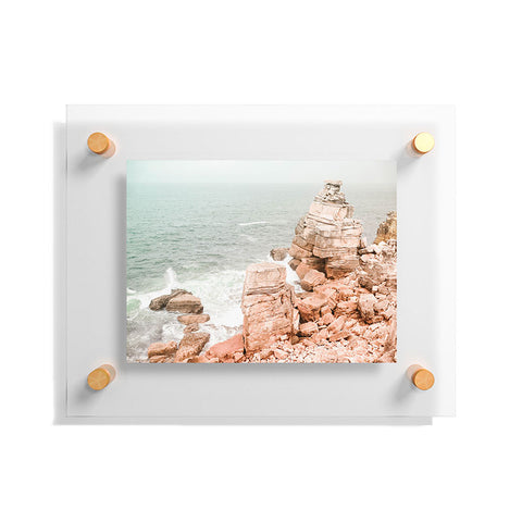 Ingrid Beddoes Rocky coastline Floating Acrylic Print