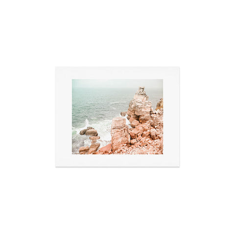 Ingrid Beddoes Rocky coastline Art Print
