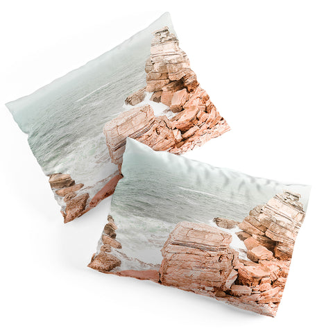 Ingrid Beddoes Rocky coastline Pillow Shams