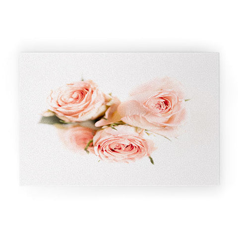 Ingrid Beddoes Rose pink lemonade Welcome Mat