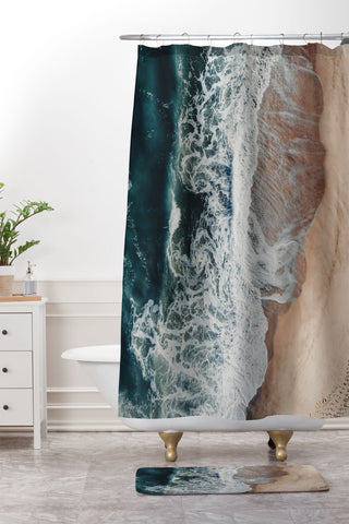 Ingrid Beddoes Sands of Gold Shower Curtain And Mat