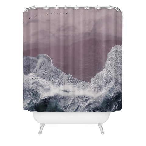 Ingrid Beddoes Sands of Lavender Shower Curtain