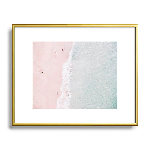 Ingrid Beddoes Sands of Silk Metal Framed Art Print