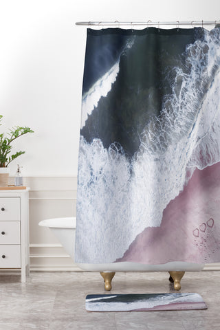Ingrid Beddoes Sea Heart and Soul Shower Curtain And Mat