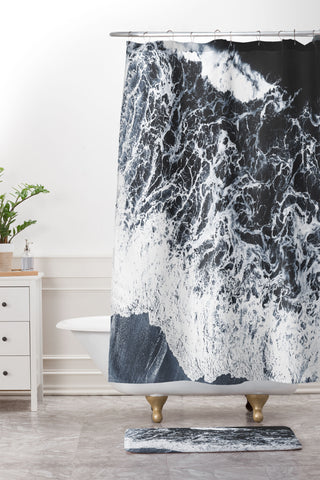 Ingrid Beddoes Sea Lace Shower Curtain And Mat