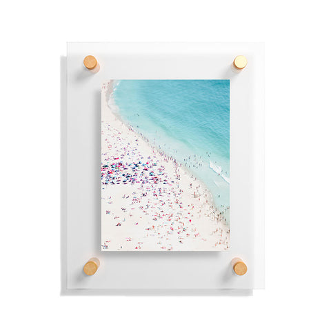 Ingrid Beddoes Summer beach love Floating Acrylic Print