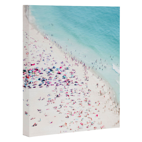 Ingrid Beddoes Summer beach love Art Canvas