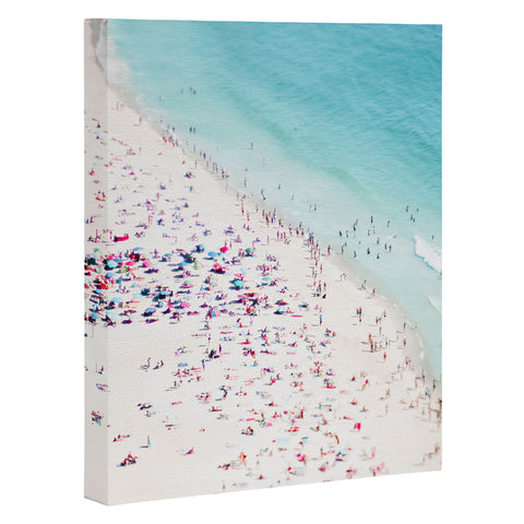 Ingrid Beddoes Summer beach love Art Canvas