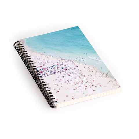 Ingrid Beddoes Summer beach love Spiral Notebook