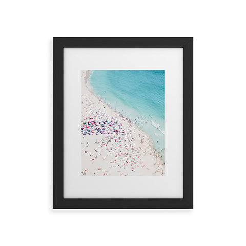 Ingrid Beddoes Summer beach love Framed Art Print
