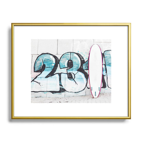 Ingrid Beddoes Surf Board 1 Metal Framed Art Print