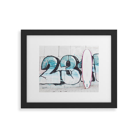 Ingrid Beddoes Surf Board 1 Framed Art Print