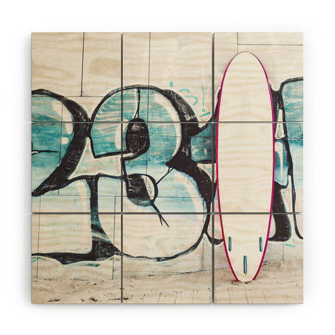 Ingrid Beddoes Surf Board 1 Wood Wall Mural