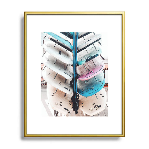 Ingrid Beddoes Surf Board 3 Metal Framed Art Print