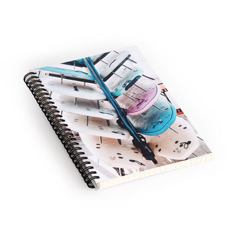 Ingrid Beddoes Surf Board 3 Spiral Notebook