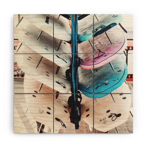 Ingrid Beddoes Surf Board 3 Wood Wall Mural
