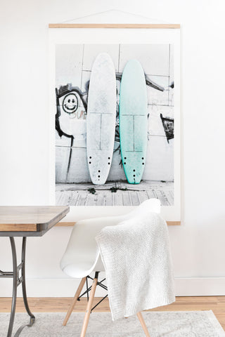 Ingrid Beddoes Surf Board 4 Art Print And Hanger