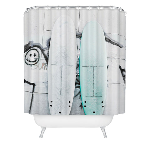 Ingrid Beddoes Surf Board 4 Shower Curtain
