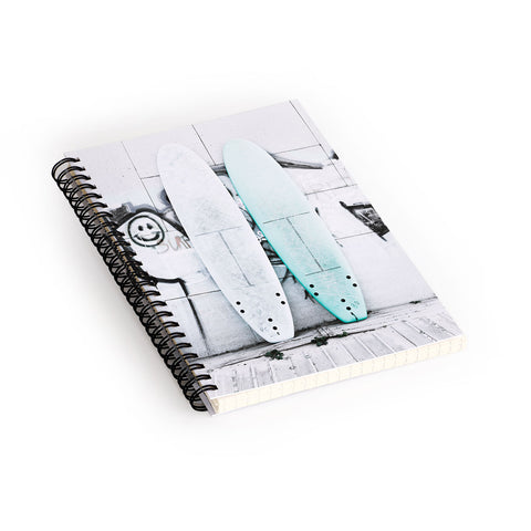 Ingrid Beddoes Surf Board 4 Spiral Notebook
