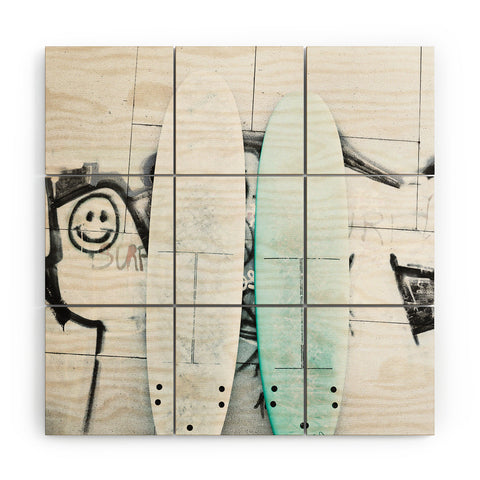 Ingrid Beddoes Surf Board 4 Wood Wall Mural