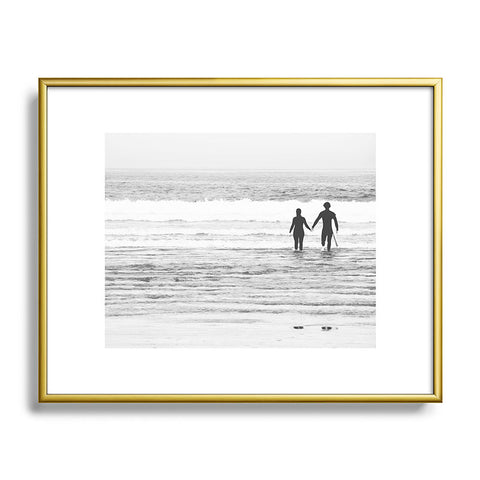 Ingrid Beddoes Surf Love Metal Framed Art Print