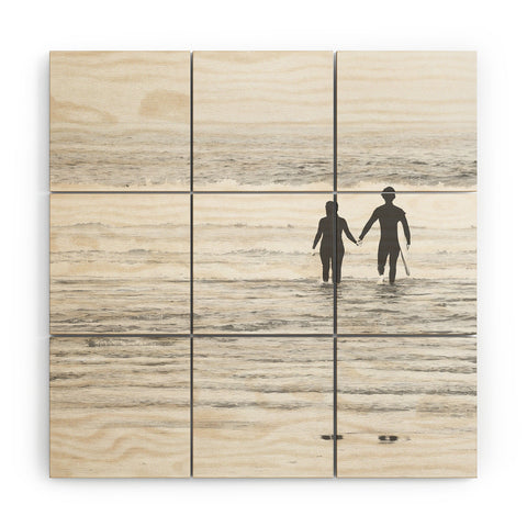 Ingrid Beddoes Surf Love Wood Wall Mural