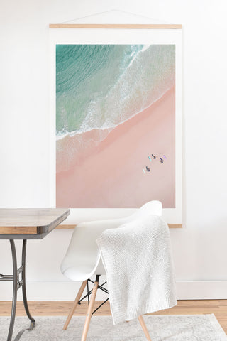 Ingrid Beddoes Surf Yoga Art Print And Hanger