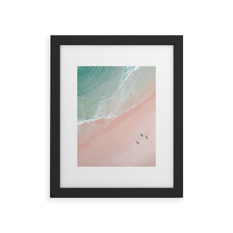 Ingrid Beddoes Surf Yoga Framed Art Print