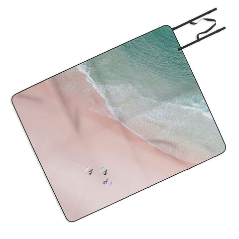 Ingrid Beddoes Surf Yoga Picnic Blanket