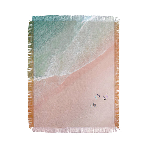 Ingrid Beddoes Surf Yoga Throw Blanket
