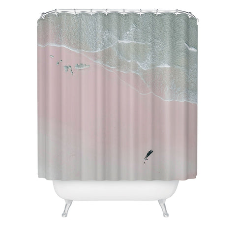 Ingrid Beddoes Surfer Chick Shower Curtain