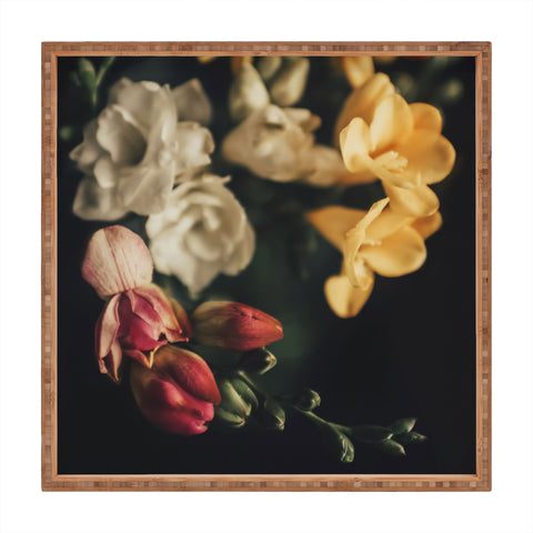 Ingrid Beddoes Sweet spring bouquet Square Tray